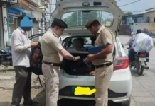 पुलिस का बड़ा चेकिंग अभियान, बिना नंबर प्लेट और काली फिल्म वाले वाहनों पर शिकंजा k